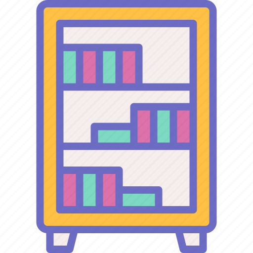 Bookshelf, book, shelf, bookstore, library icon - Download on Iconfinder