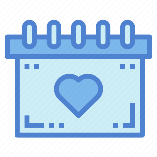 Calendar, date, heart, love icon - Download on Iconfinder