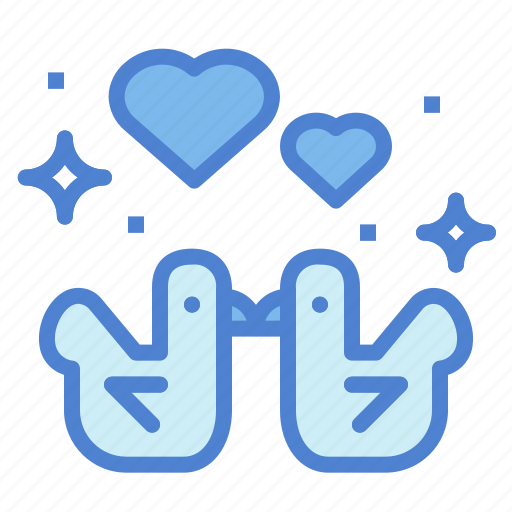 Birds, heart, love, romance, valentines icon - Download on Iconfinder