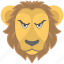 angry face, animal, leo, lion, zodiac sign 
