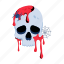 bloody skull, halloween skull, spooky skull, horror skull, scary skull 