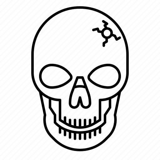 Skull, horror, halloween, scary, death, ghost, bone icon - Download on Iconfinder