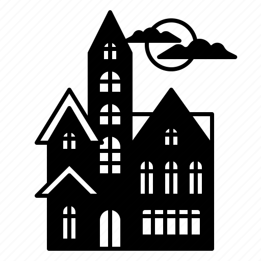 Haunted, house, horror, spooky, terror, halloween, night icon - Download on Iconfinder
