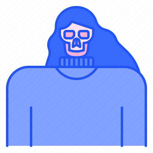 Death, horror, halloween, skull, ghost, women, scary icon - Download on Iconfinder