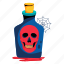 halloween drink, poisonous drink, poison bottle, toxic drink, deadly liquid 