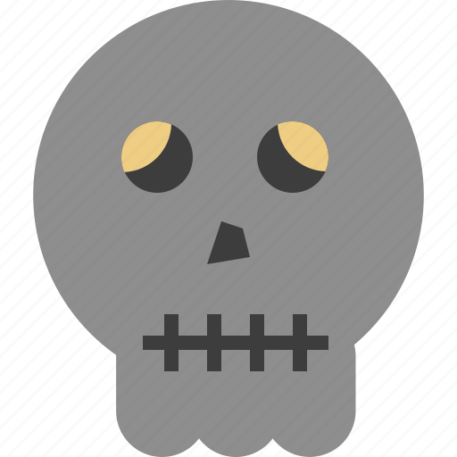 Bone, cartoon, halloween, head, skull icon - Download on Iconfinder