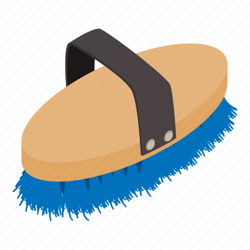 Bristle, brush, hair, isometric, logo, object, polish icon - Download on Iconfinder
