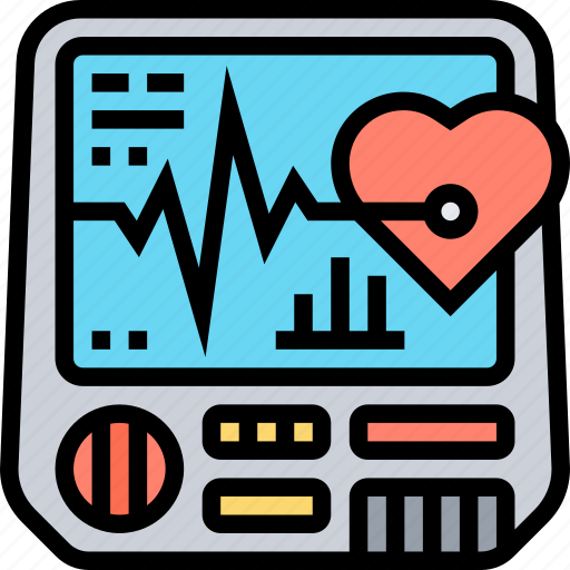 Heart, rate, ekg, patient, monitoring icon - Download on Iconfinder