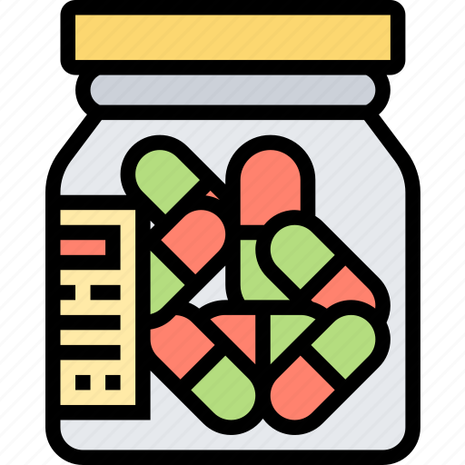 Pills, bottle, drugs, medication, pharmacy icon - Download on Iconfinder