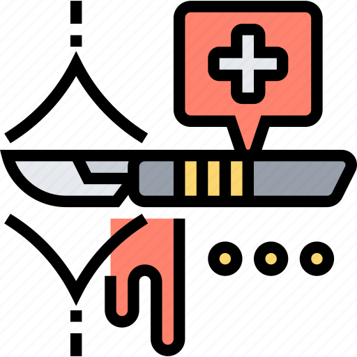 Scalpel, surgery, knife, wound, operation icon - Download on Iconfinder
