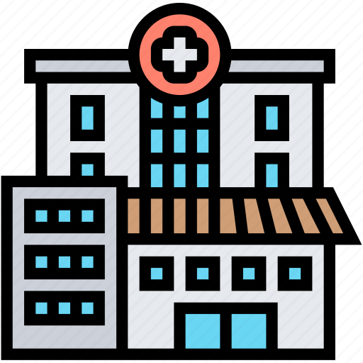 Hospital, medical, building, health, center icon - Download on Iconfinder