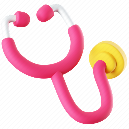 Stethoscope, doctor, medical, healthcare, health, hospital, medicine 3D illustration - Download on Iconfinder