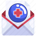 communications, email, history, mail, medical, message, report