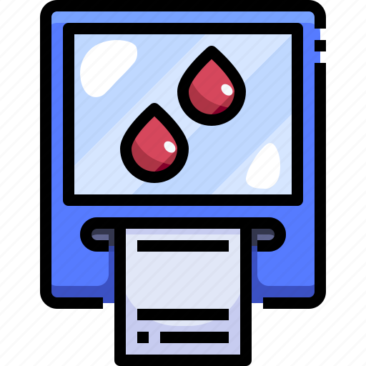 Blood, diabetes, electronics, hospital, level, sugar, test icon - Download on Iconfinder