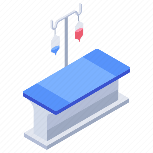 Blood transfusion, drip, emergency bed, hospital bed, infusion, iv, patient bed icon - Download on Iconfinder