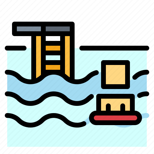 Park, pool, swimming, villa, water icon - Download on Iconfinder