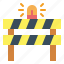 barrier, caution, construction, obstacle 