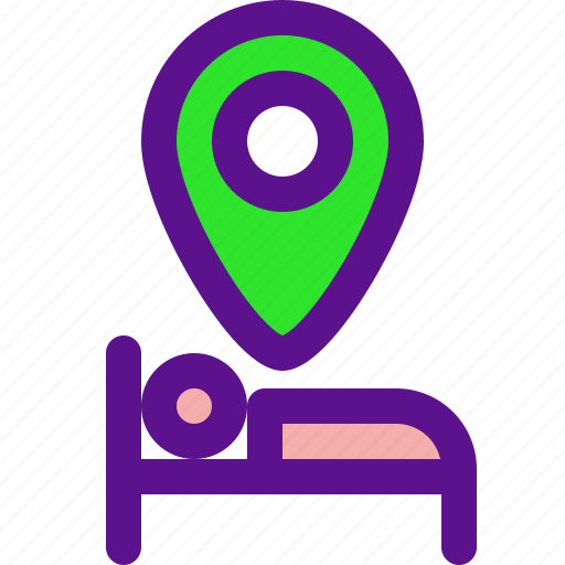 Booking, location, sleep, travel icon - Download on Iconfinder
