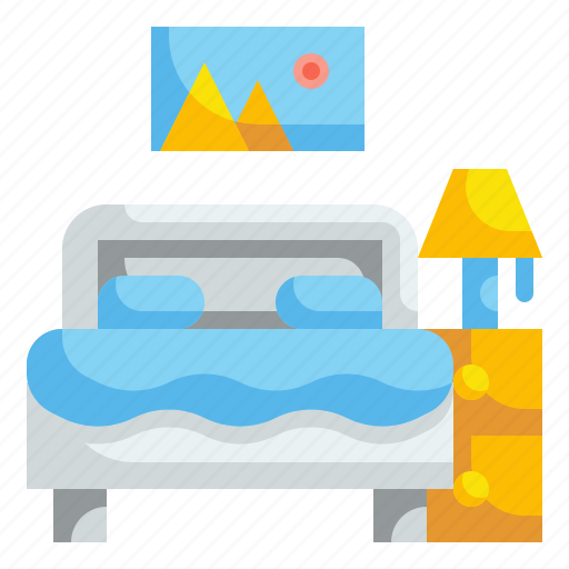 Bed, bedroom, furniture, hotel, household, rest, sleep icon - Download on Iconfinder