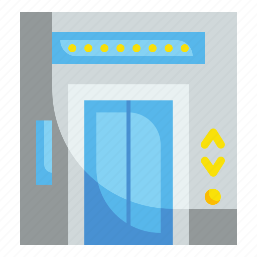 Doors, electronics, elevator, hotel, lift, technology, transportation icon - Download on Iconfinder