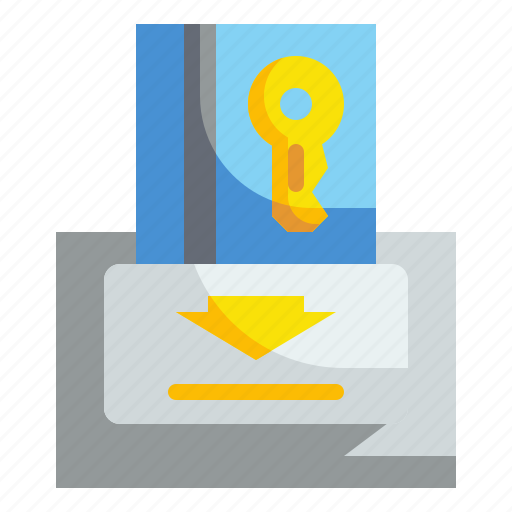 Door, electronics, hotel, keycard, lock, room, security icon - Download on Iconfinder