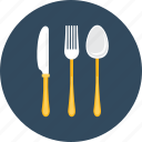camping, cutlery, fork, knife, metal, spoon, tools
