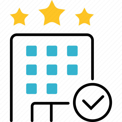 Star, rating, hotel, reservation, confirm, room icon - Download on Iconfinder