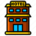 icon, color, 2, hotel, travel