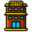 icon, color, 2, hotel, travel 