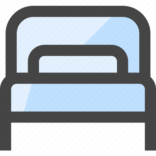 Bed, single bed, bedroom, rest icon - Download on Iconfinder