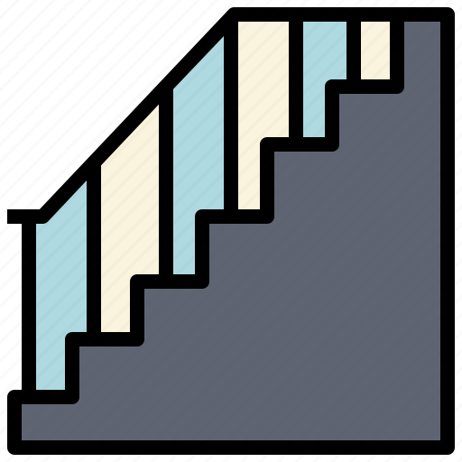 Stairs, hotel, hostel, staircase, stair, stairway, jack icon - Download on Iconfinder