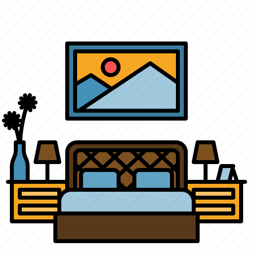 Suite, room, bed, hotel, pillow, sleep, sleeping icon - Download on Iconfinder