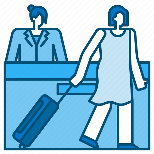 Check, out, hotel, receptionist, reception, holiday icon - Download on Iconfinder