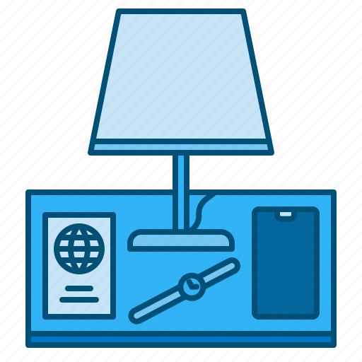 Lamp, facilities, furniture, hotel, bedroom icon - Download on Iconfinder
