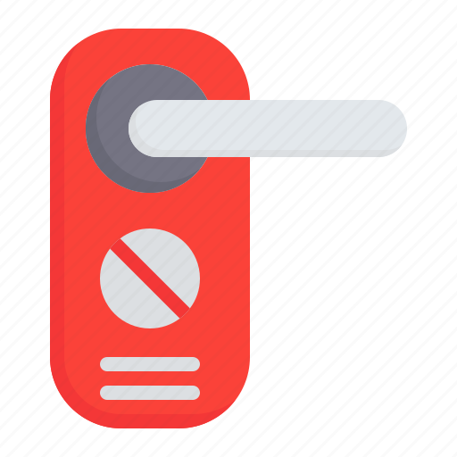 Doorknob, door, hanger, signaling, hotel, sign, do not disturb icon - Download on Iconfinder