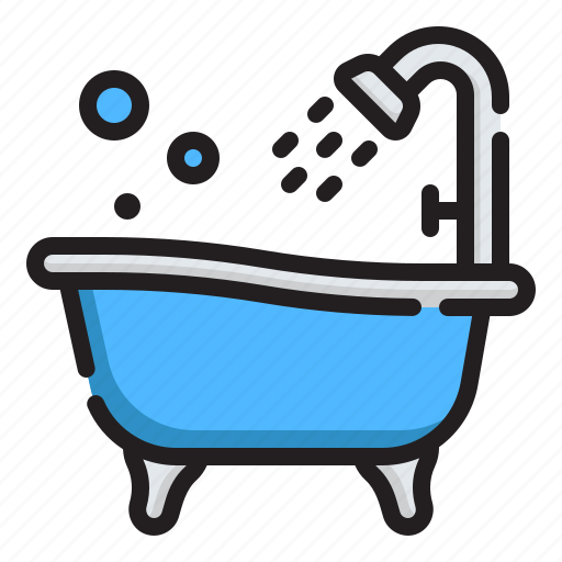 Bathtub, bathroom, washing, hygiene, holidays, vintage, furniture and household icon - Download on Iconfinder