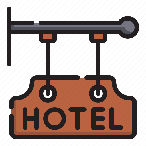 Sign, hotel, service, vacations, signaling, holidays, signs icon - Download on Iconfinder
