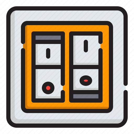 Switches, light, switch, turn, on, construction and tools icon - Download on Iconfinder