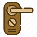 doorknob, door, hanger, signaling, hotel, sign, do not disturb