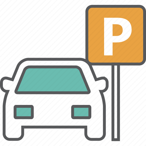 Automobile, car, driving, park, parking, road, vehicle icon - Download on Iconfinder