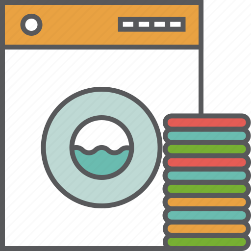 Cleaning, clothes, housekeeping, machine, towels, washing, washing machine icon - Download on Iconfinder