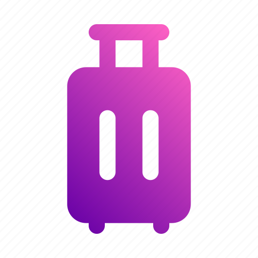 Luggage, baggage, suitcase, cart, trolley icon - Download on Iconfinder