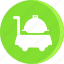 hotel, service, food, trolly, room service, serving, waiter icon 