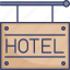 accommodation, facilities, hotel, sign, utilities 