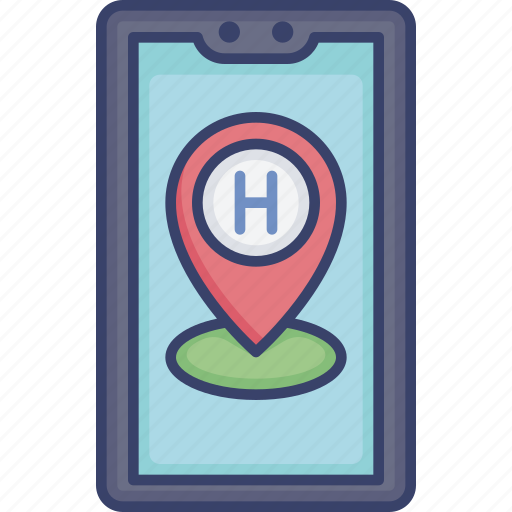 Destination, location, map, navigation, pointer, smartphone icon - Download on Iconfinder