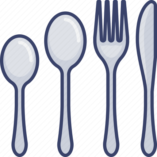 Food, fork, knife, meal, restaurant, spoon icon - Download on Iconfinder