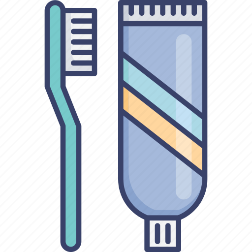 Accommodation, brush, hotel, toothbrush, toothpaste, utilities icon - Download on Iconfinder