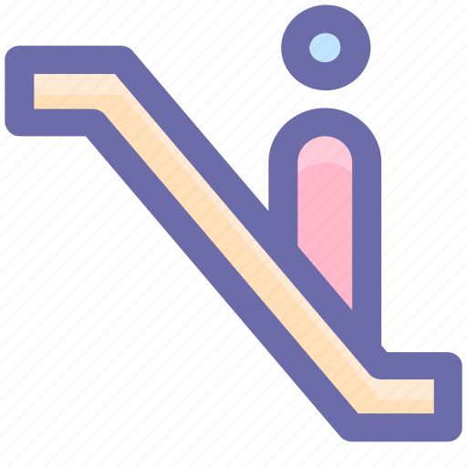 Escalator, level, lift, staircase, stairs, up icon - Download on Iconfinder