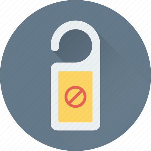 Do not disturb, door hanger, door label, doorknob, hotel room icon - Download on Iconfinder