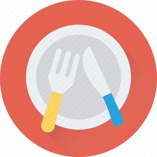 Dining, food, fork, knife, plate icon - Download on Iconfinder